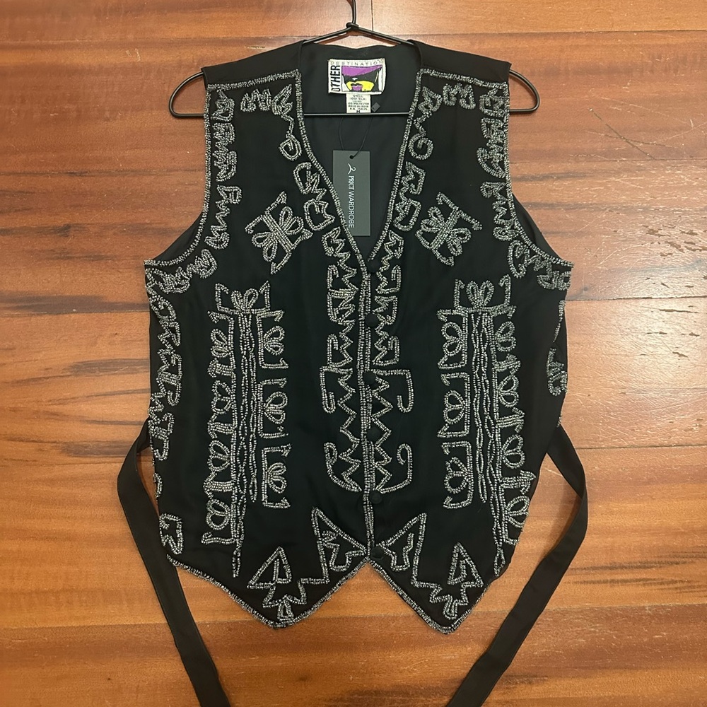 Vintage Beaded Silk Vest – OTHER Destination